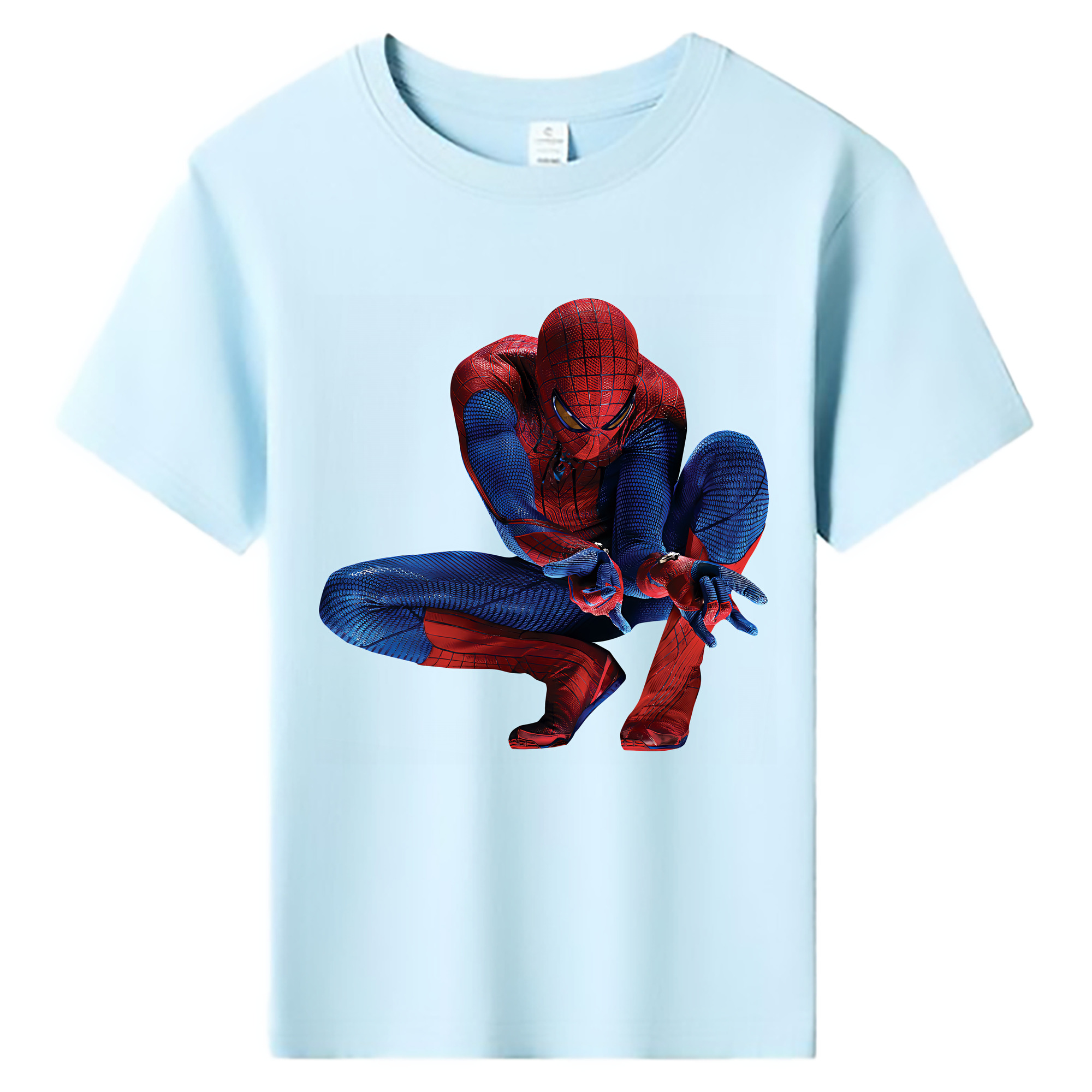 （画像用） Spider Man スパイダーマン 綿100％キッズTシャツ（フロントプリント）